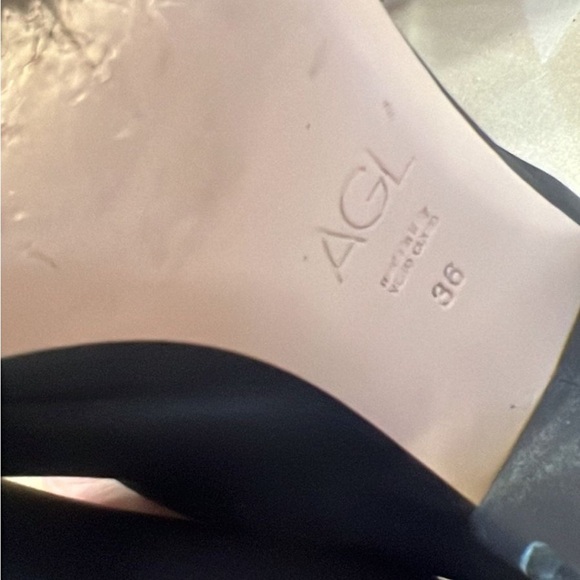 AGL Elegant Black Leather Mules size EU36 - Picture 6 of 9